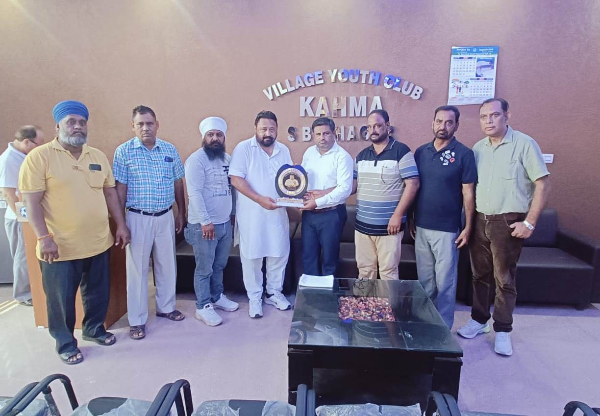 State Awardee Ajay Khatkar honored by Gram Panchayat and Village Youth Club Kahma